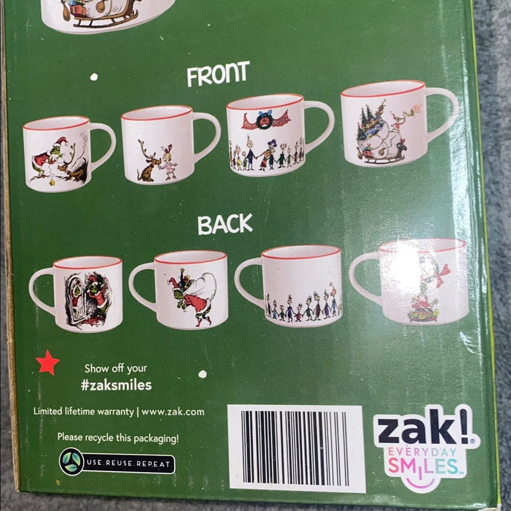 🌵NWT 4-piece Grinch mug set! - Picture 4 of 4